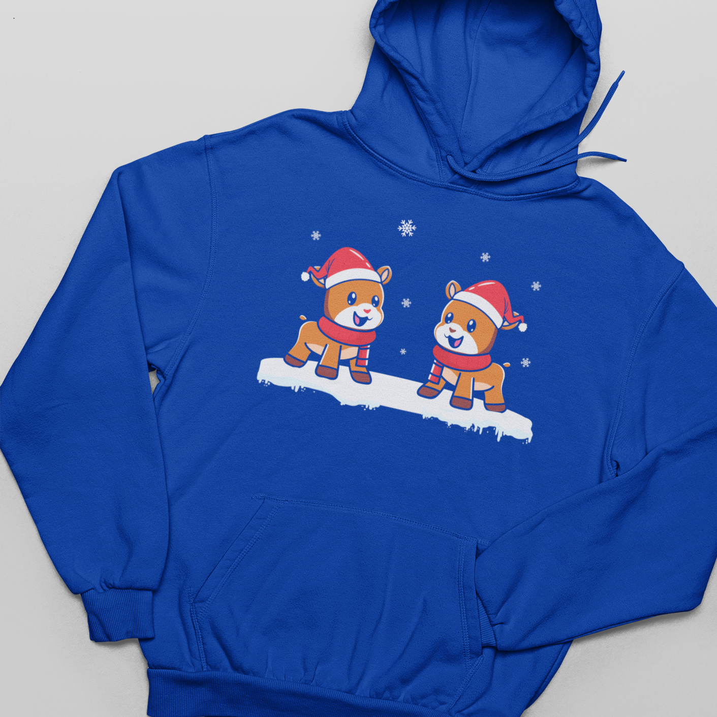 Reindeer, Christmas, Winter - Unisex Pullover Hoodie