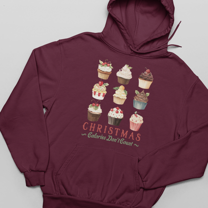 Calories Don't Count, Christmas - Unisex Pullover Hoodie