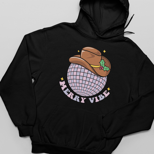 Merry Vibe, Disco Christmas -  Unisex Pullover Hoodie