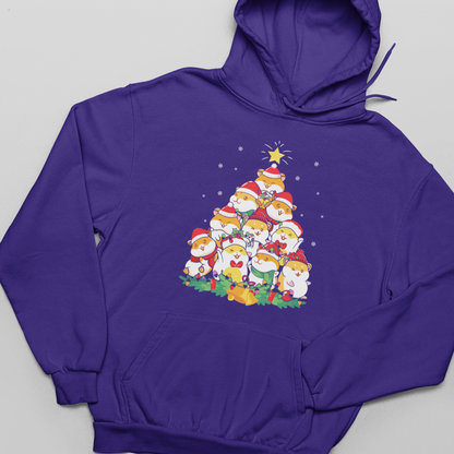 Hamster Christmas Tree - Unisex Pullover Hoodie