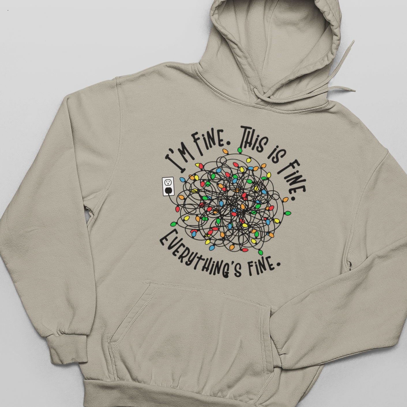 I'm Fine, This Is Fine, Everything Is Fine - Unisex Pullover Hoodie