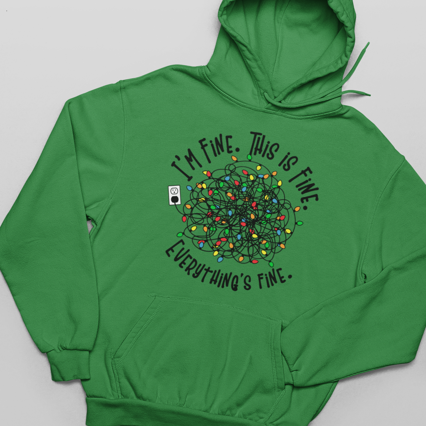 I'm Fine, This Is Fine, Everything Is Fine - Unisex Pullover Hoodie