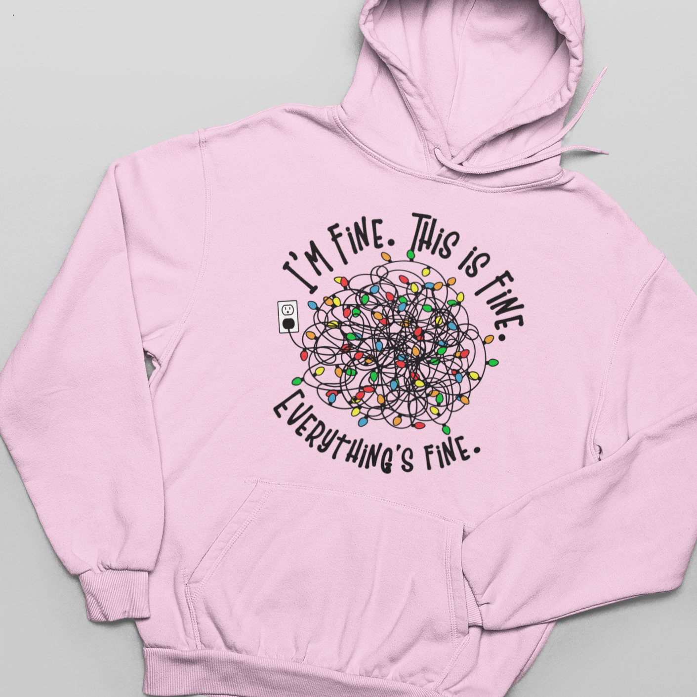 I'm Fine, This Is Fine, Everything Is Fine - Unisex Pullover Hoodie
