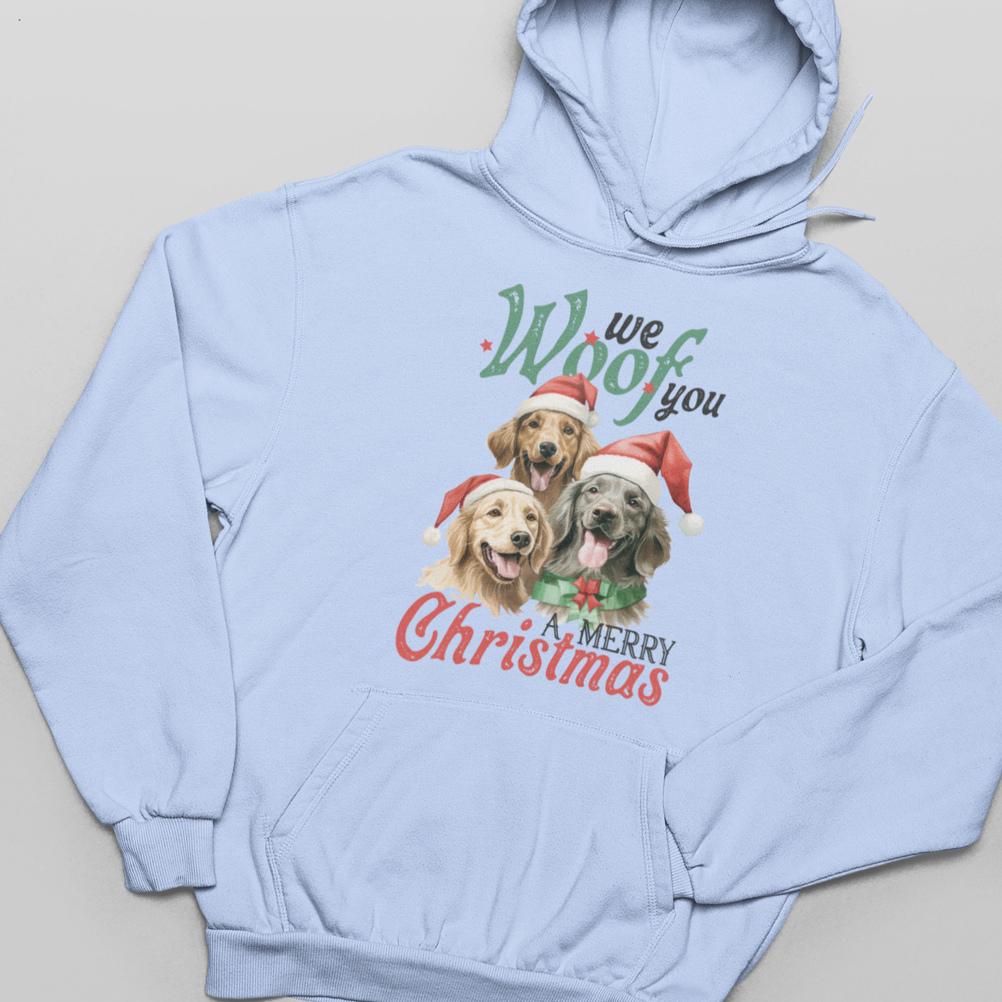 We Woof You A Feliz Navidad - Sudadera con capucha unisex