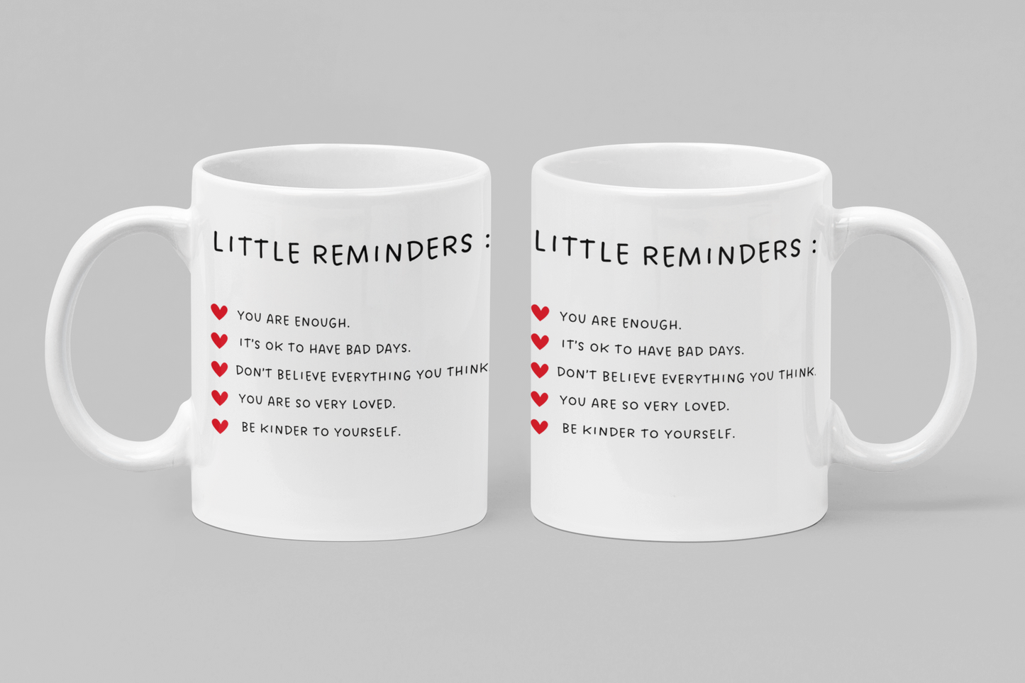 Little Reminders, Self-Worth, Full Wrap-Around - 11 & 15 oz. White Mug