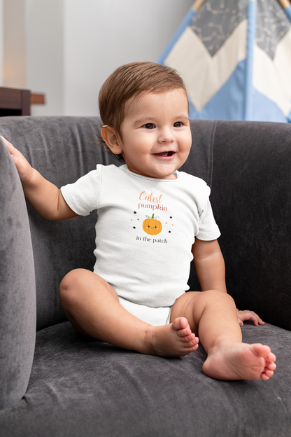 Cutest Pumpkin - Unisex Baby Onesie 6, 12, & 24 Month