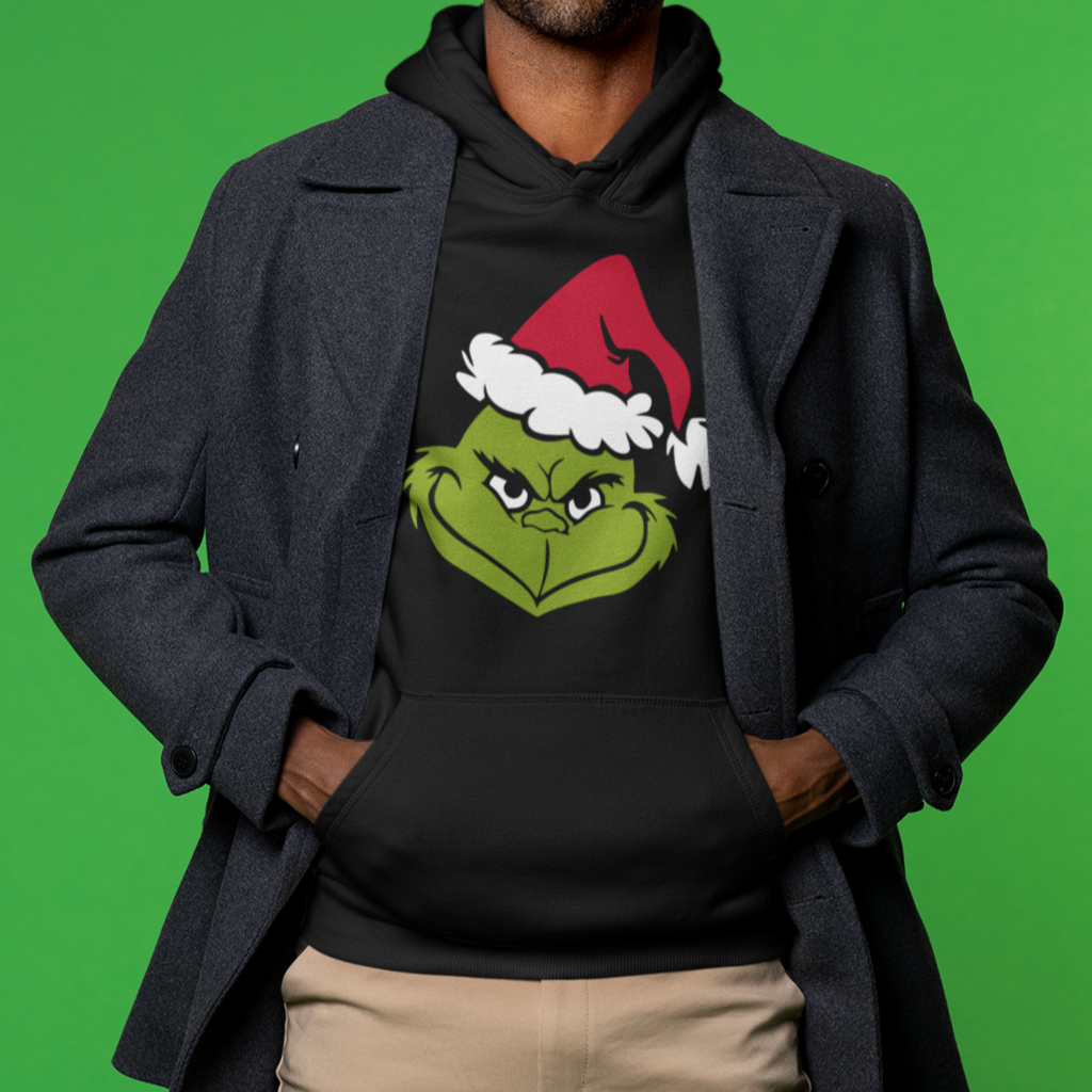 The Grinch, Merry Christmas, Winter - Unisex Pullover Hoodie