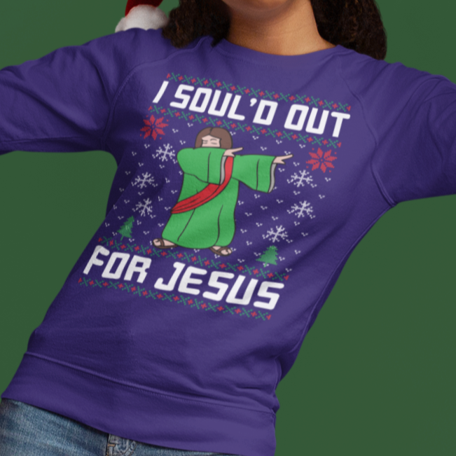 I Soul'D Out For Jesus - Suéter feo unisex, Navidad, Invierno, Otoño